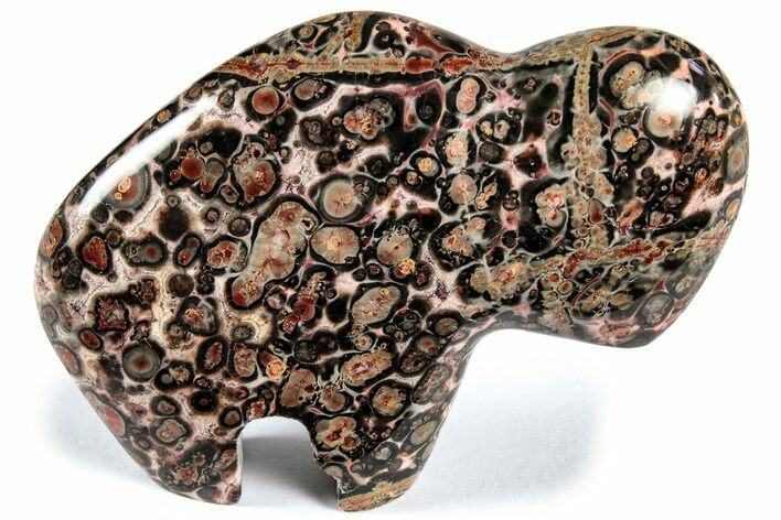 Carved Leopard Stone Bison - Mexico #308482